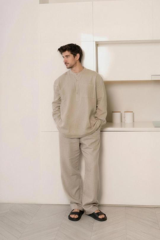 The Grain Co-ord Set (Pure Linen)
