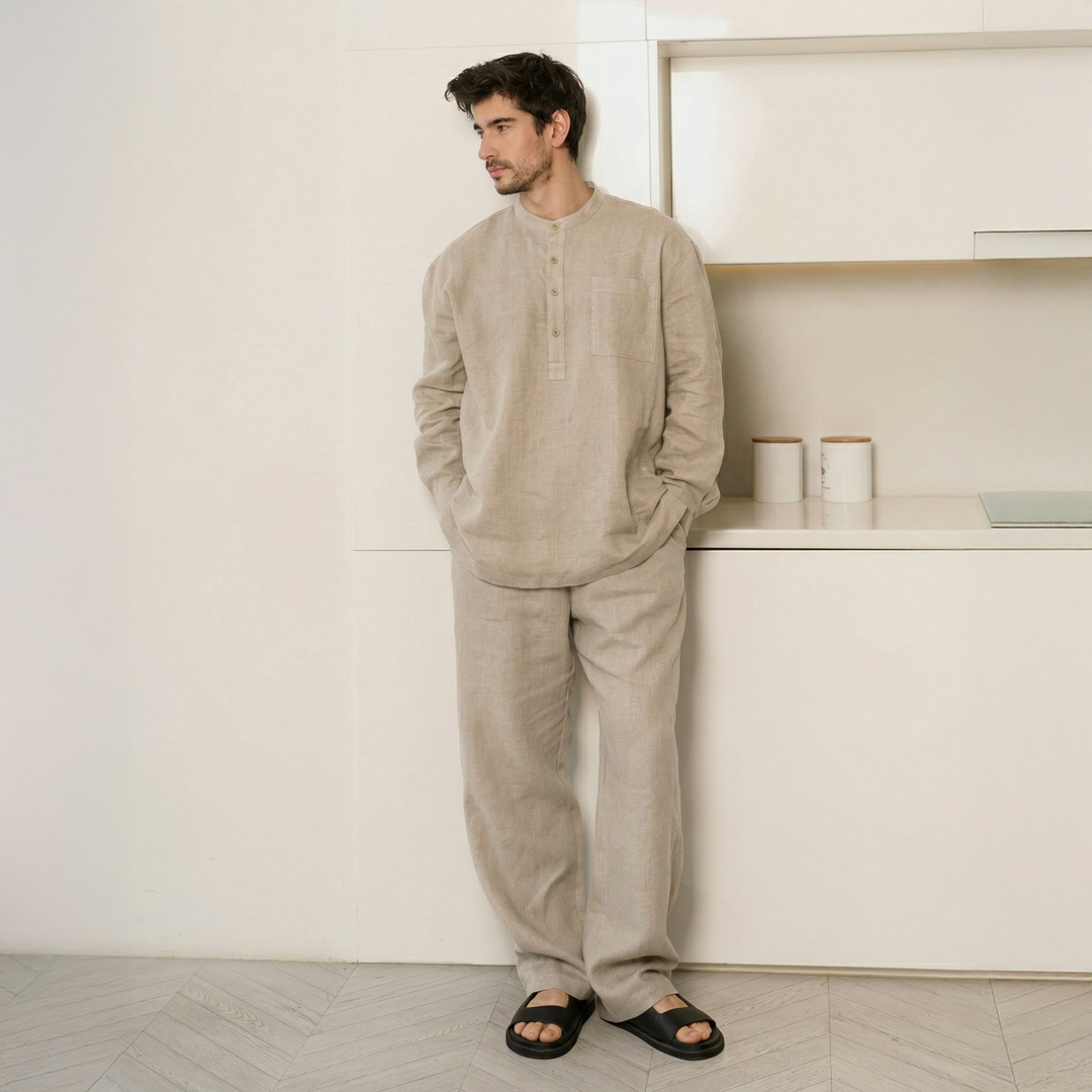 The Grain Co-ord Set (Pure Linen)