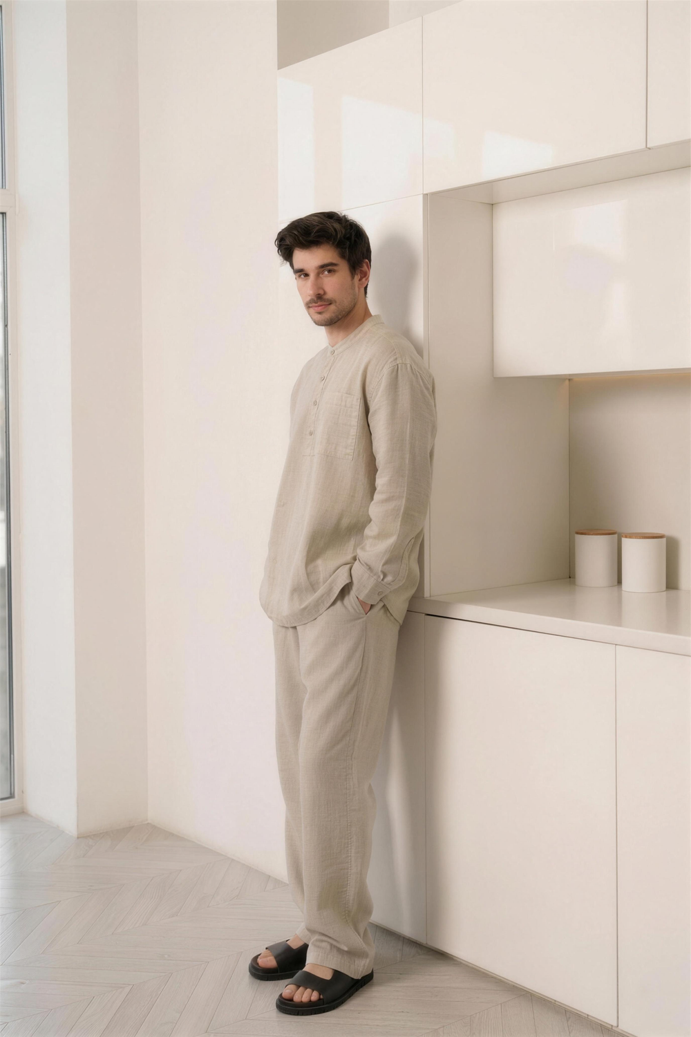 The Grain Co-ord Set (Pure Linen)