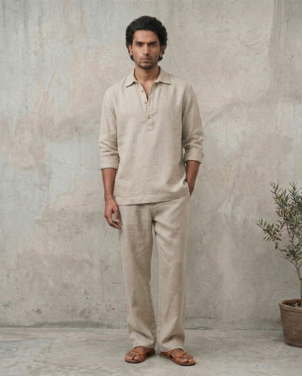 The Sorrento Co-ord Set (Pure Linen)