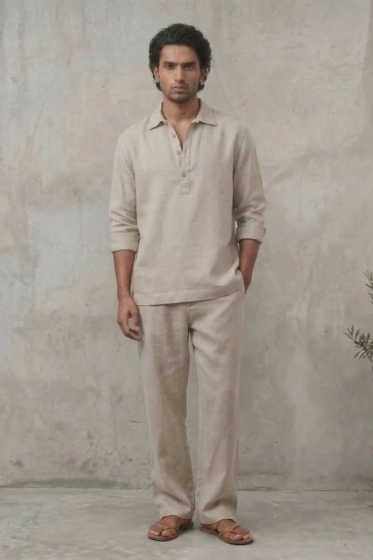 The Sorrento Co-ord Set (Pure Linen)